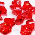 wholesale colored acrylic ice, ruby red